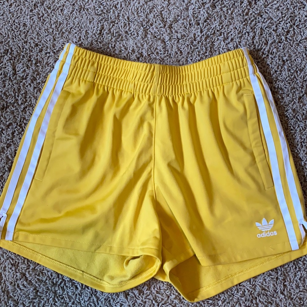 Yellow Adidas Shorts